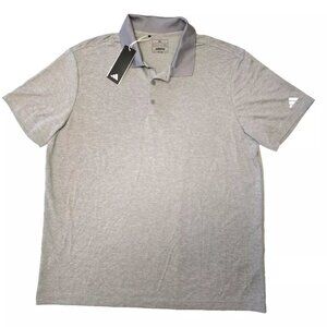 Men's ADIDAS Gray Polo Golf Shirt. Sz. XL. NWT